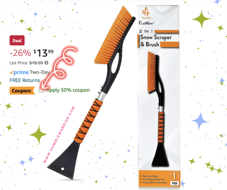 EcoNour Snow Brush + Ice Scraper!